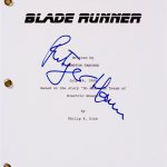 Blade Runner (1982), kopia scenariusza (sygnowana przez Rutgera Hauera)